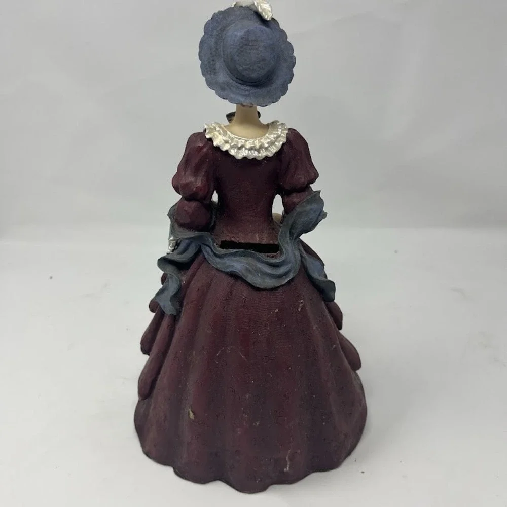 Victorian Lady Gilded Age Coin Bank Figurine Collectible Props Home Decor